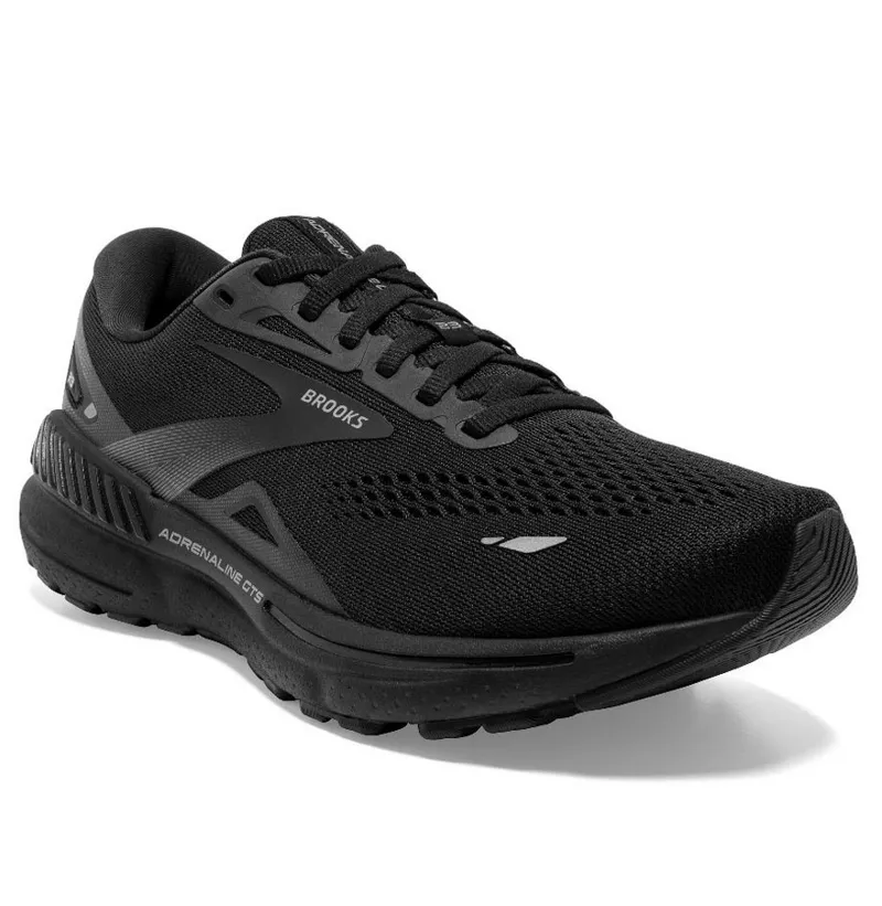 Brooks Men's Adrenaline GTS 23 2E WIDE - Black/Black/Ebony-1